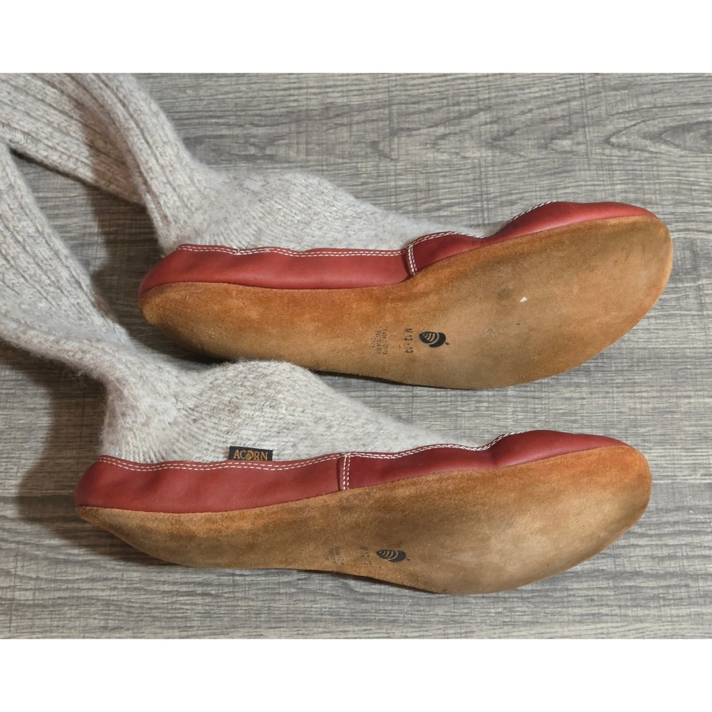 Acorn Original Slipper Socks Mens Size 12-13 Gray